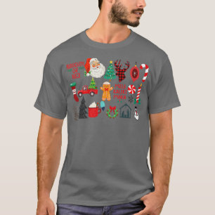 Naughty oder Nice Santa Claus Pinetree Jesus Chris T-Shirt