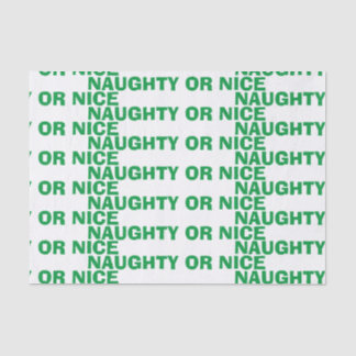 Naughty oder Nice Seidenpapier