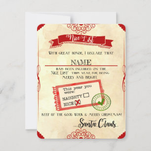 Naughty or Nice Bericht - chelsamrl Feiertagskarte