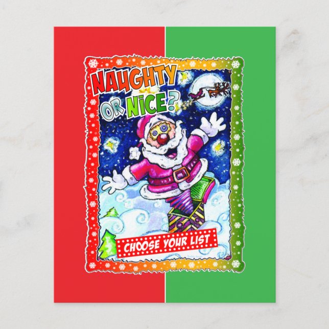Naughty or nice, choose your list flyer (Vorne)