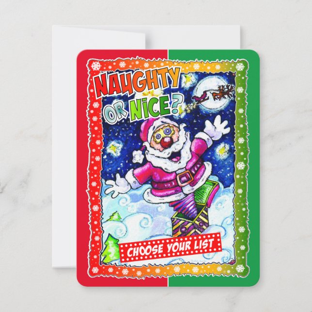 Naughty or nice, choose your list karte (Vorderseite)