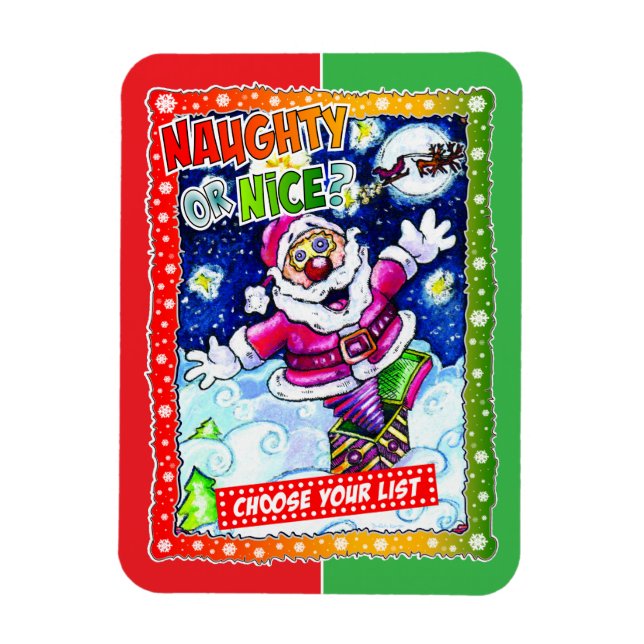 Naughty or nice, choose your list magnet (Vertikal)