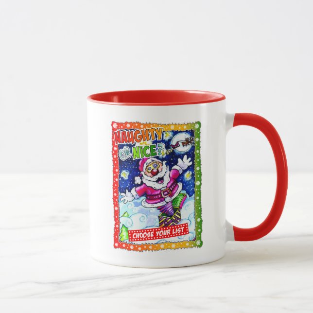 Naughty or nice, choose your list tasse (Rechts)