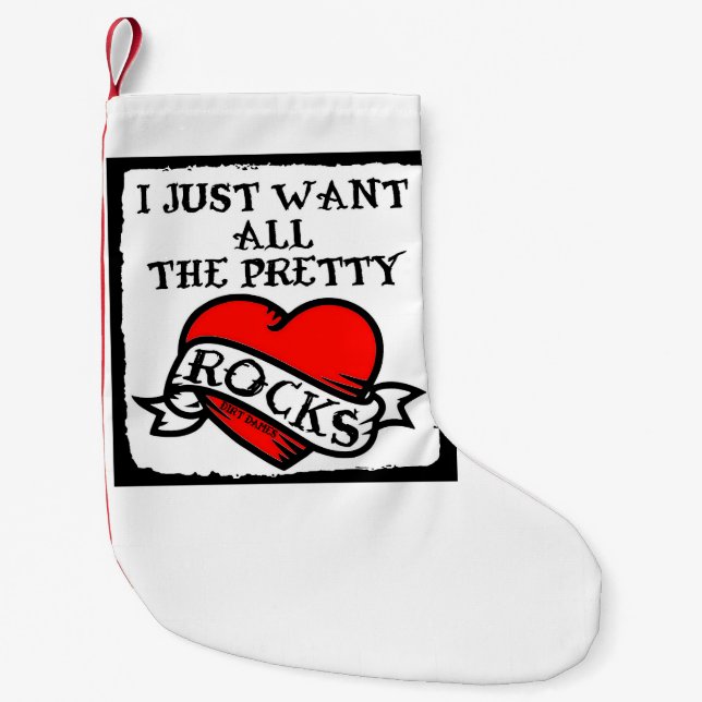 Naughty Rockhound, Geologe, Strumpf Kleiner Weihnachtsstrumpf (Vorderseite)