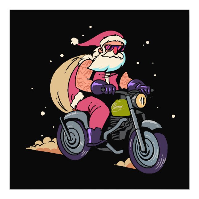 Naughty Santa Claus Fotodruck (Vorne)