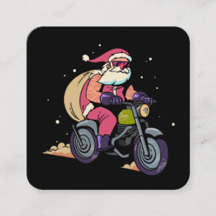 Naughty Santa Claus Quadratische Visitenkarte
