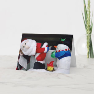 NAUGHTY SANTA WISHES FEIERTAGSKARTE