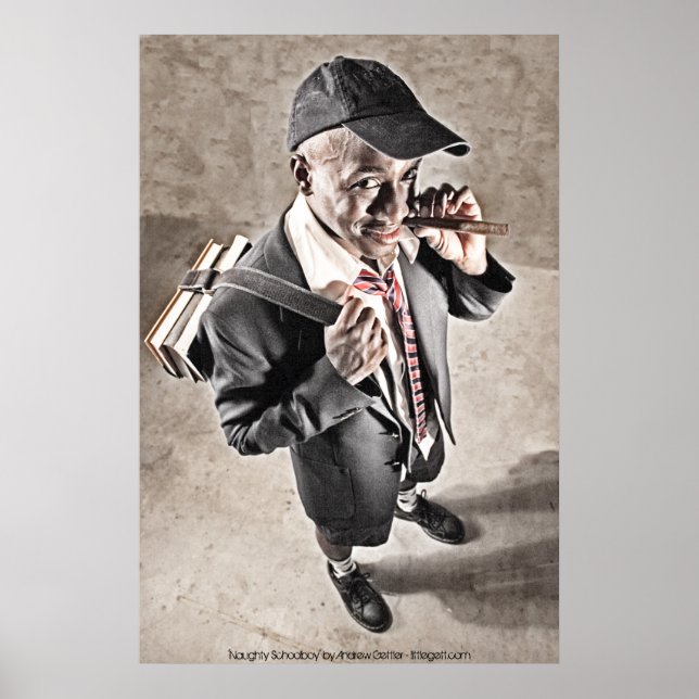 'Naughty Schoolboy' von Andrew Gettler Poster (Vorne)