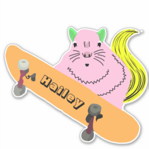Naughty Squirrel #187 Hailey Skateboarding Aufkleber