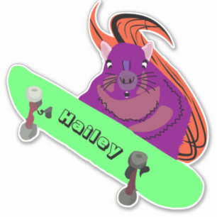 Naughty Squirrel #188 Hailey Skateboarding Aufkleber