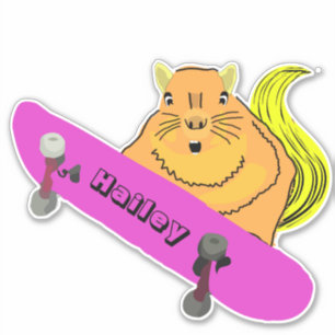 Naughty Squirrel #269 Hailey Skateboarding Aufkleber