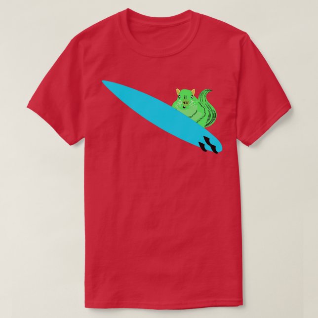 Naughty Squirrel 605 Surfing T-Shirt (Design vorne)