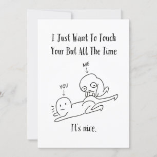 Naughty Touch Ihre Hintern Liebe Card, frech Karte
