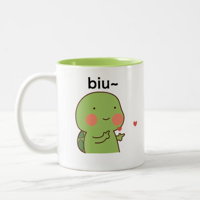 Naughty Turtle - MS1 Zweifarbige Tasse (Links)