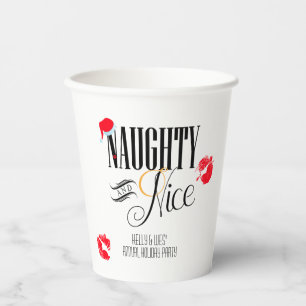 Naughty und Nice Holiday Paper Cup Pappbecher