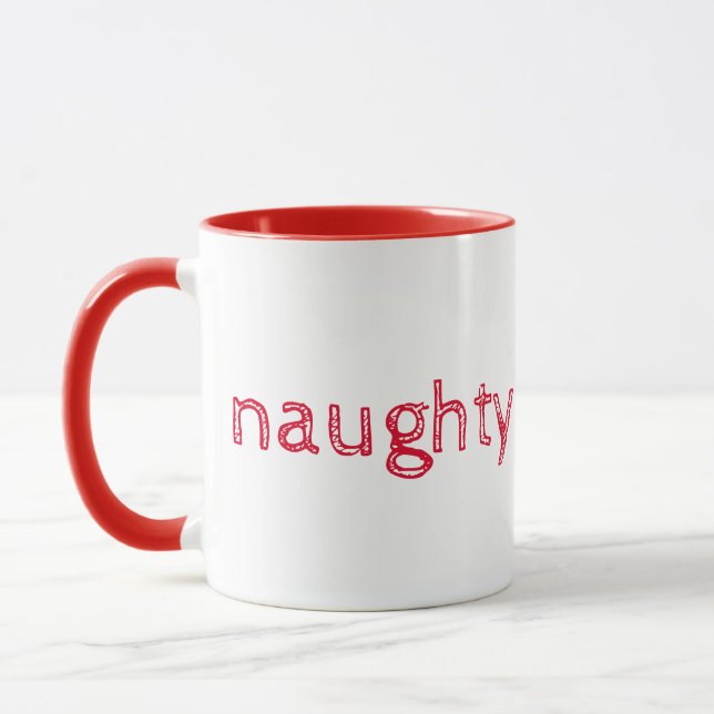 Naughty und Nice Tasse (Links)