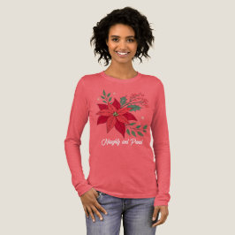 Naughty und Stolz Poinsettia T - Shirt