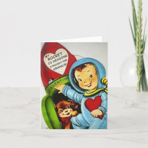 Naughty Valentine Meine Rakete geht in den Uranus Dankeskarte