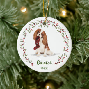 Naughty Watercolor Spanisch Hund Foto-Speicher Keramik Ornament