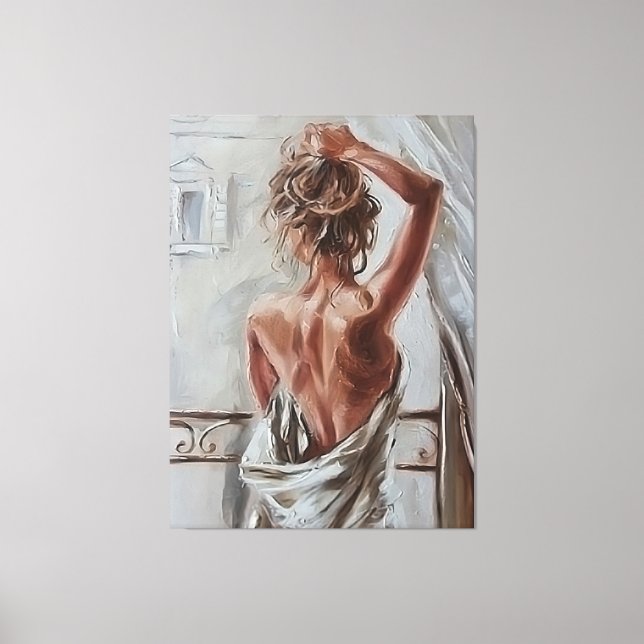 Naughty Weckte auf Leinwanddruck (Vorderseite)