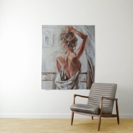 Naughty Weckte auf Wandteppich