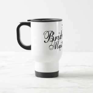 Naughy Grunge Script - Bride's Maid Black Reisebecher