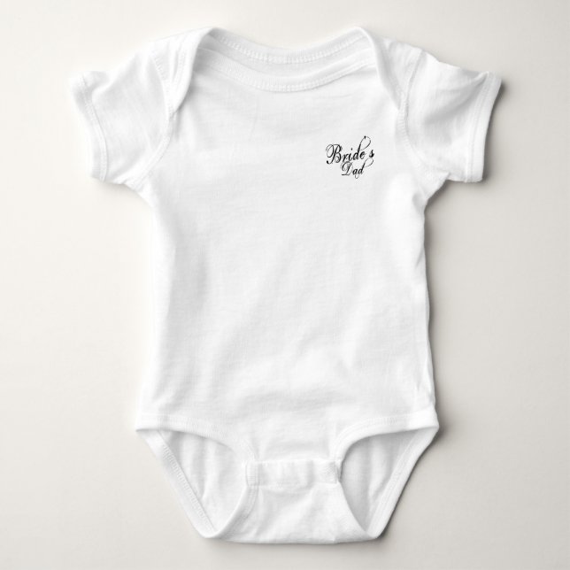 Naughy Grunge Script - Bride's Vater Black Polo Shirt (Vorderseite)