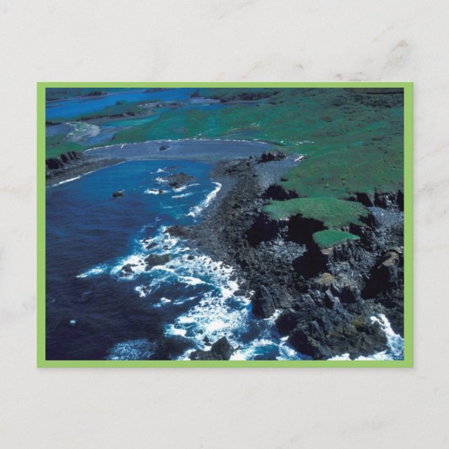 Naugolka Point Coastline, Kodiak Postkarte (Vorderseite)