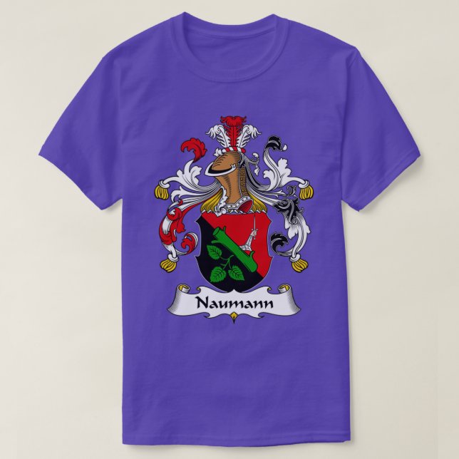 Naumann Coat of Arms Familienwappen T-Shirt (Design vorne)