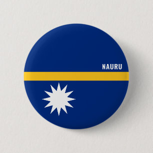 Nauru Flag Charming Patriotic Button