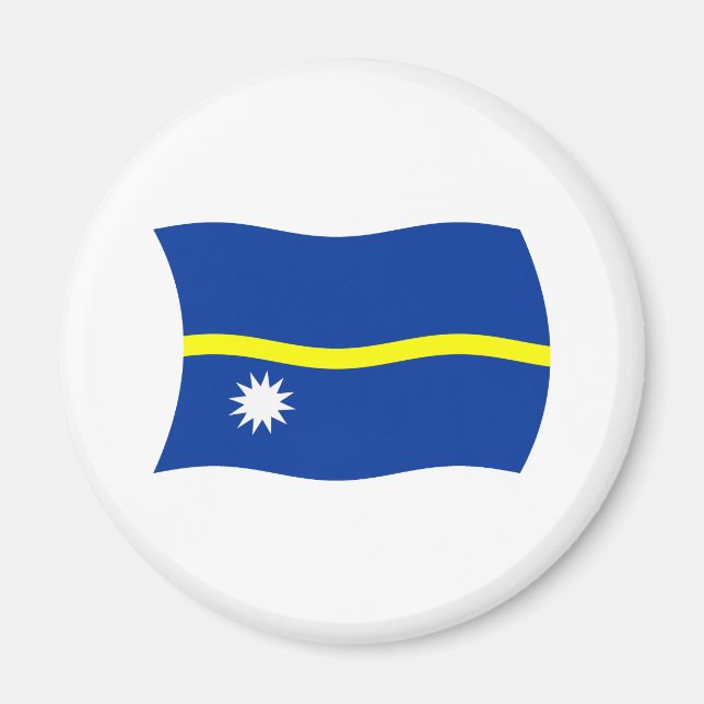 Nauru Flag Magnet (Vorne)