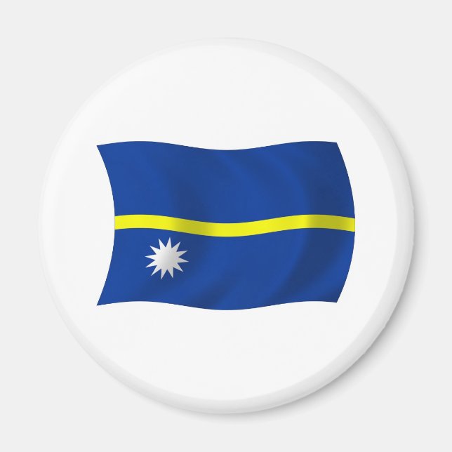 Nauru Flag Magnet (Vorne)
