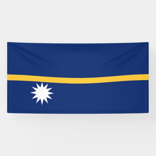 Nauru-Flagge Banner (Horizontal)