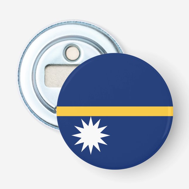 Nauru-Flagge Flaschenöffner (Vorderseite)
