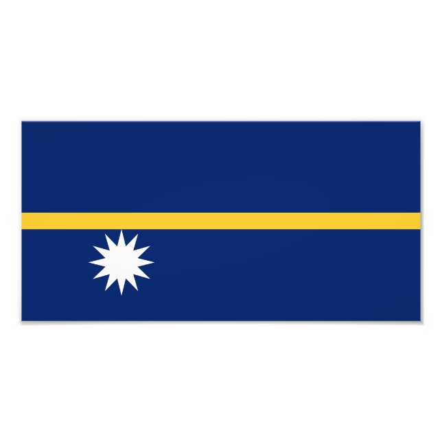 Nauru-Flagge Fotodruck (Vorne)