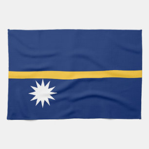 Nauru-Flagge Geschirrtuch