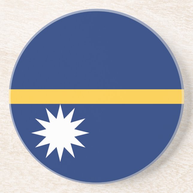 Nauru-Flagge Getränkeuntersetzer (Vorne)