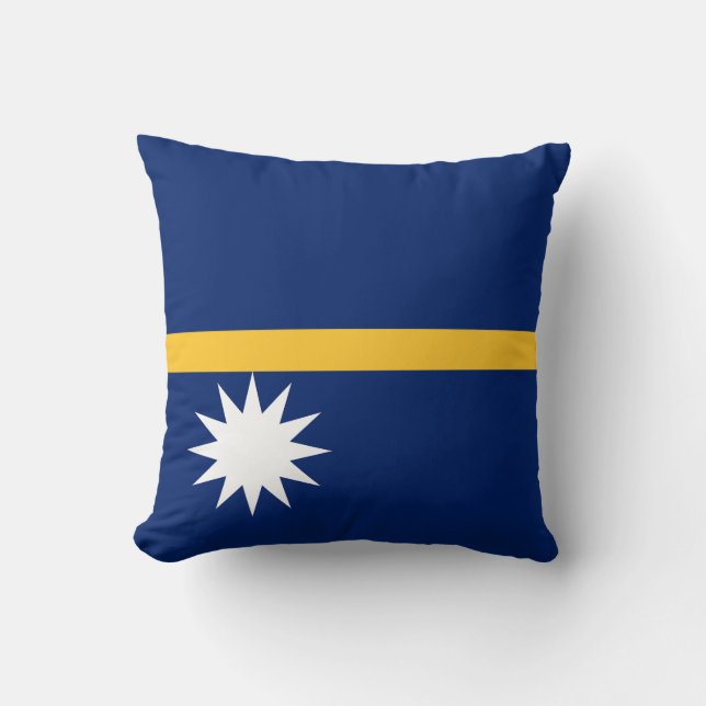 Nauru-Flagge Kissen (Vorderseite)