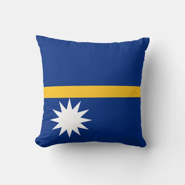 Nauru-Flagge Kissen (Vorderseite)