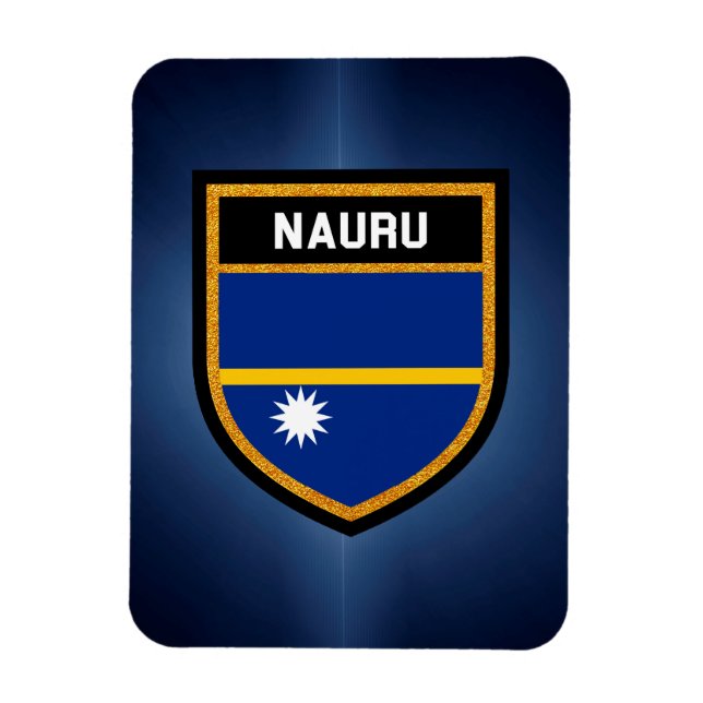 Nauru-Flagge Magnet (Vertikal)