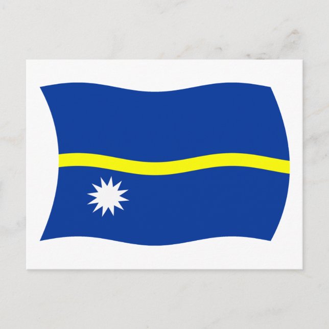 Nauru-Flagge Postkarte (Vorderseite)
