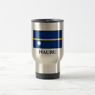 Nauru-Flagge Reisebecher