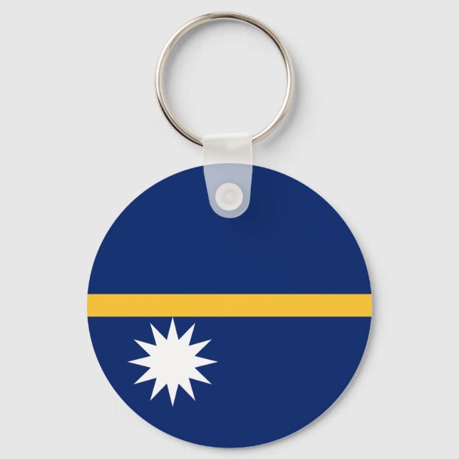 Nauru-Flagge Schlüsselanhänger (Vorderseite)