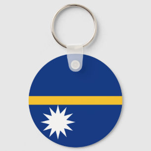 Nauru-Flagge Schlüsselanhänger