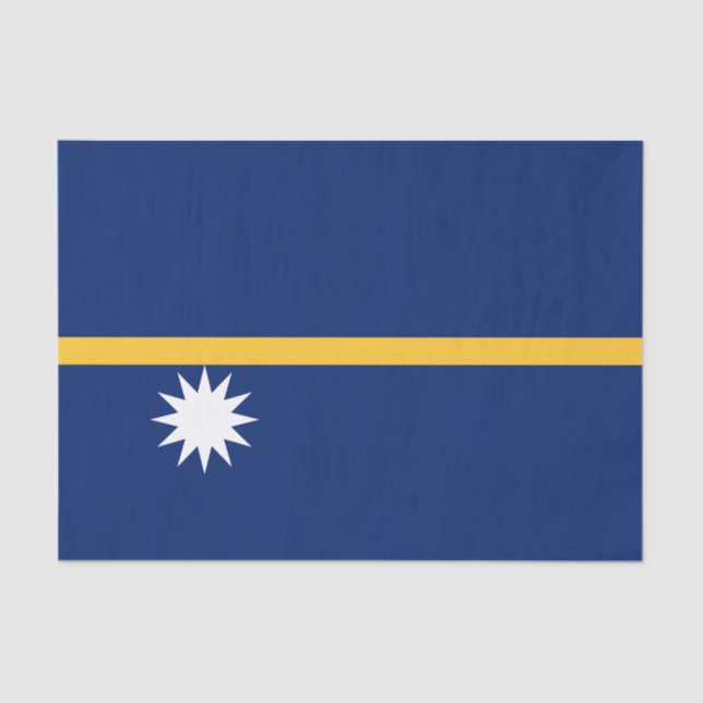 Nauru-Flagge Seidenpapier (Vorderseite)