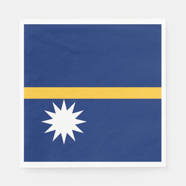 Nauru-Flagge Serviette (Vorderseite)