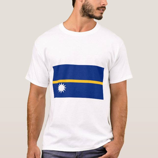 Nauru-Flagge T-Shirt (Vorderseite)