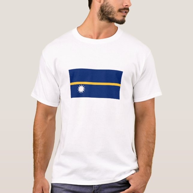 Nauru-Flagge T-Shirt (Vorderseite)