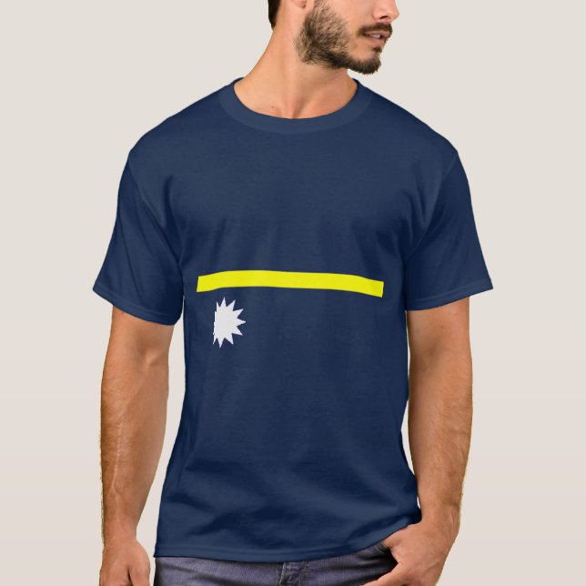 Nauru-Flaggen-Shirt T-Shirt (Vorderseite)