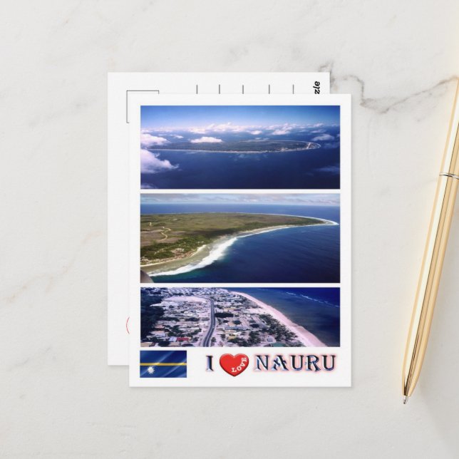 Nauru - I Liebe - Postkarte (Vorderseite/Rückseite Beispiel)